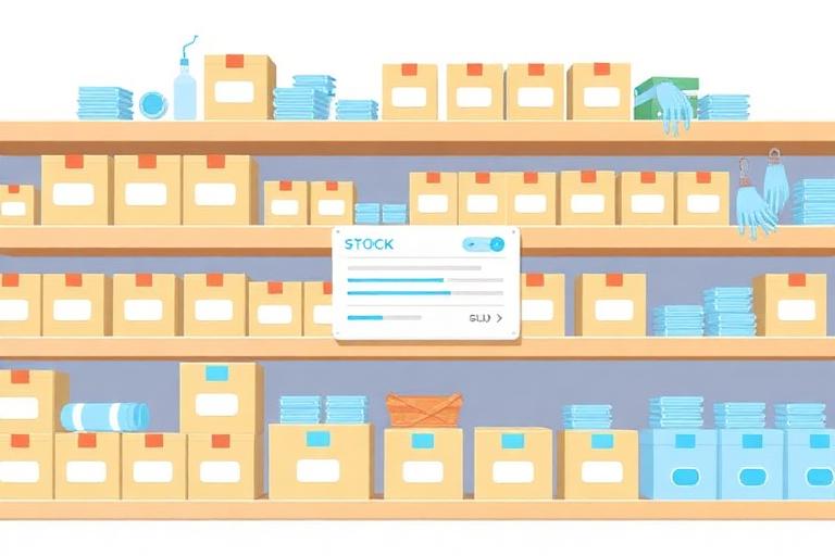 Ilustração do recurso Controle de Estoque do OdonSoft